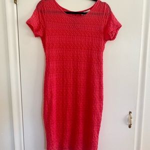 Jessica Simpson Pink Lace Maternity Dress- Small